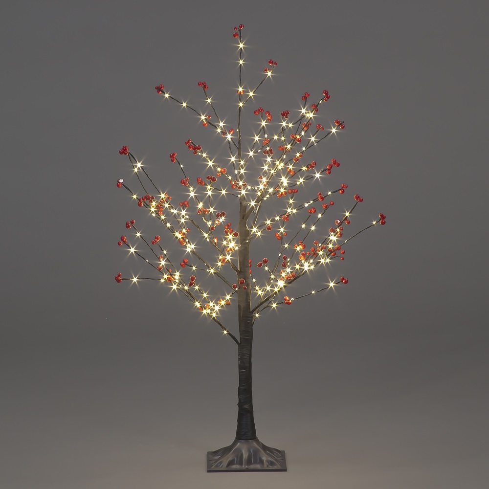 Red Berry Pre-Lit Christmas Twig Tree 90cm 5029936917171